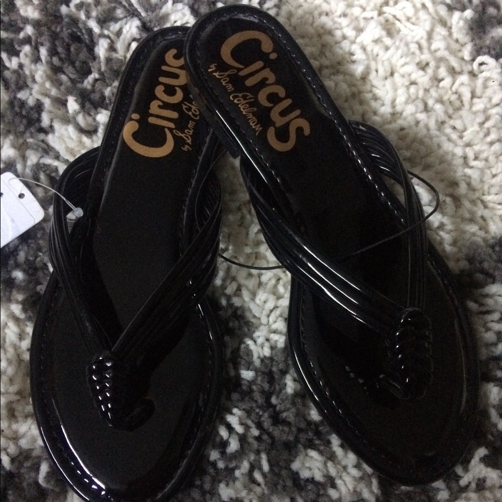 Circus by Sam Edelman black Shiny sandals